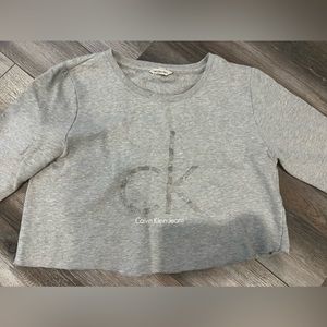 Calvin Klein Cut-Cropped Sweatshirt